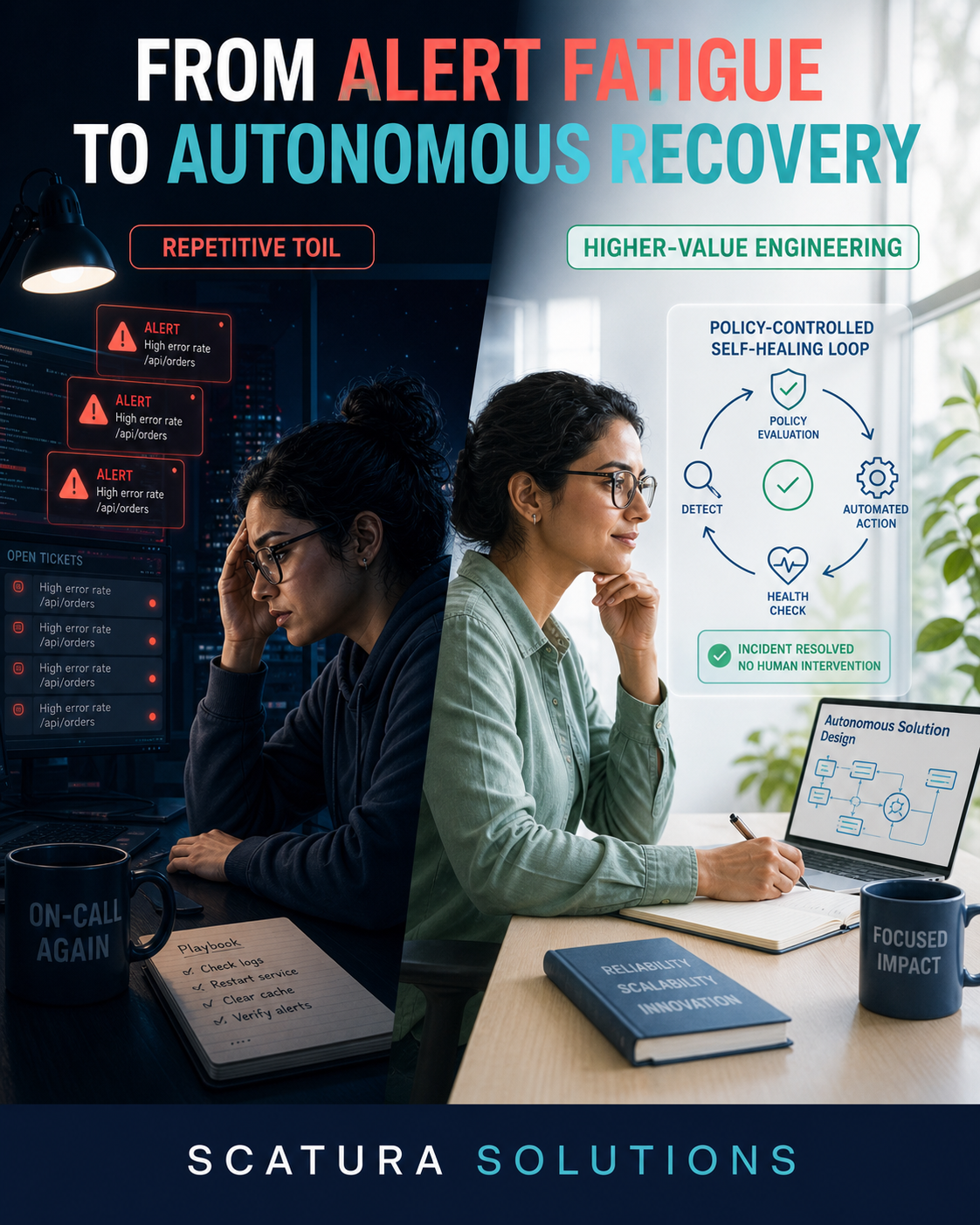 Self-Healing Ops: Turn Repetitive Alerts into Closed-Loop Recovery
